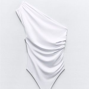 NWT Zara shaping asymmetric bodysuit
